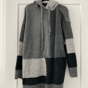 Zara sweater dress with hood